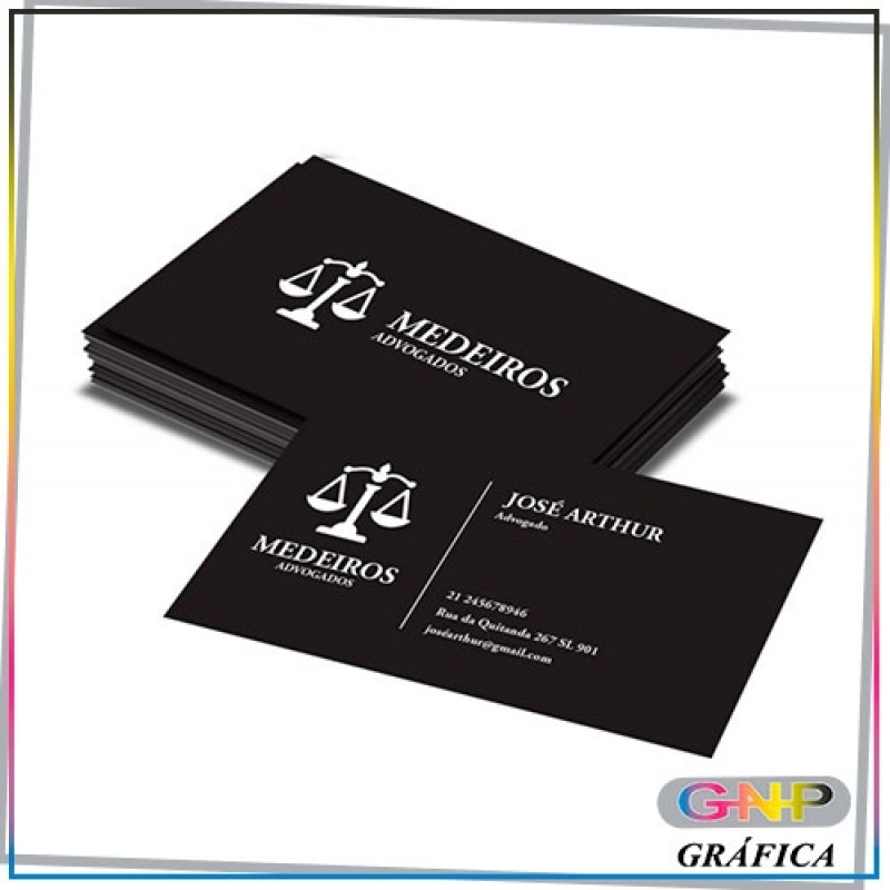 Cartão de Visita Advogado Moderno Preço Ermelino Matarazzo - Cartão de Visita Advogado Luxo