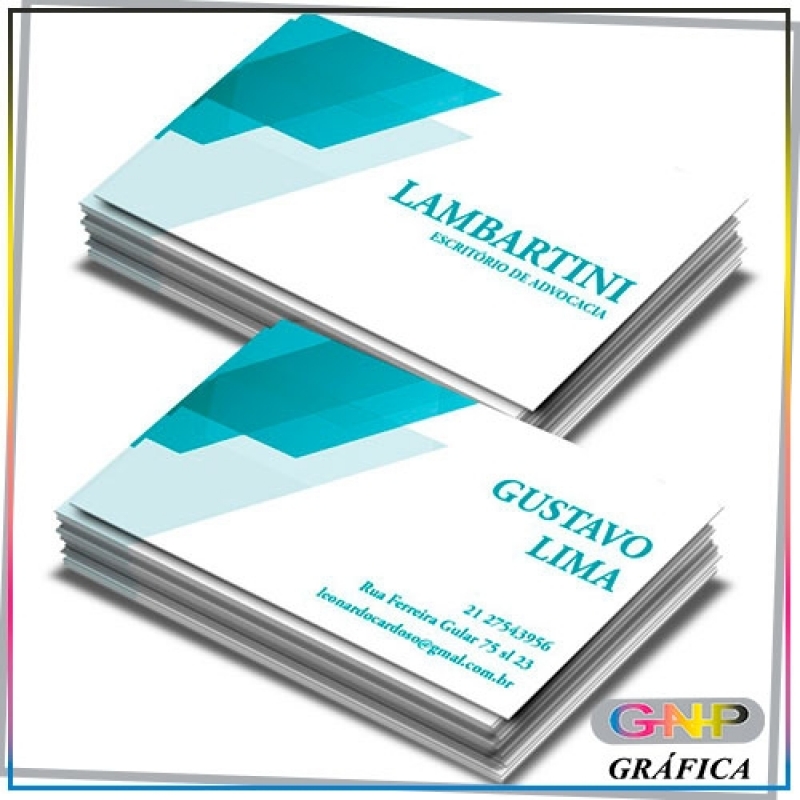 Cartão de Visita e Panfleto Preço Cidade Líder - Cartão de Visita Advogado Luxo