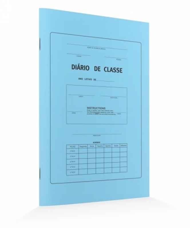 Diário de Classe Escolar Valores Jardim Iguatemi - Diário Escolar para Chamada