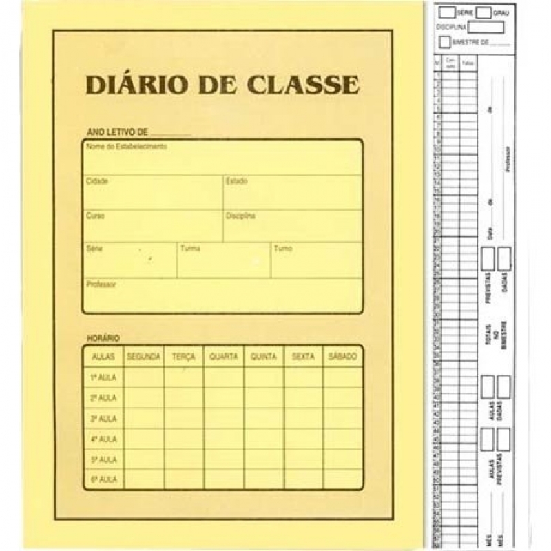 Diário de Classe Escolar Imirin - Diário Escolar do Professor