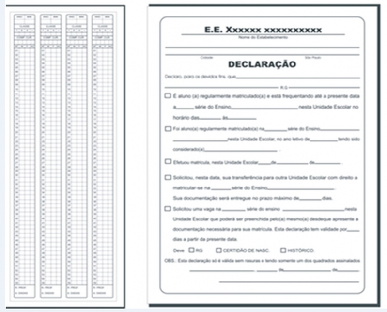 Impressão Boletim Escolar Ermelino Matarazzo - Impressão Ficha Remissiva Escolar