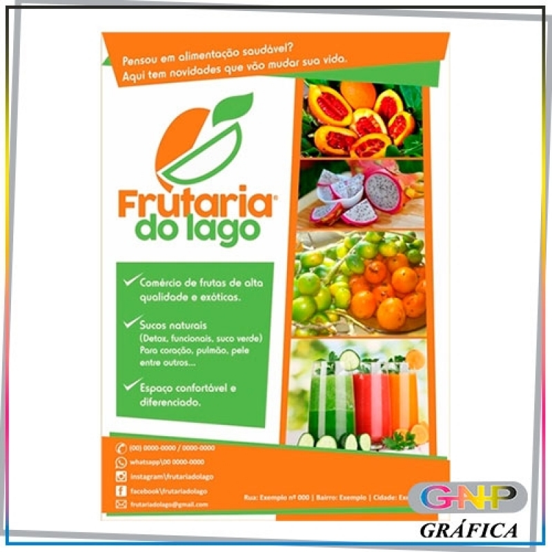 Panfleto para Gráfica Preço Engenheiro Goulart - Panfleto para Almoço