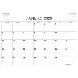 calendário mensal folha a4 Vila Medeiros